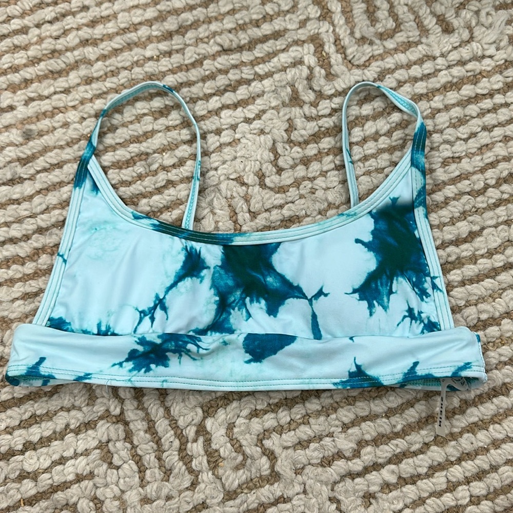 SHEIN tie dye bikini top